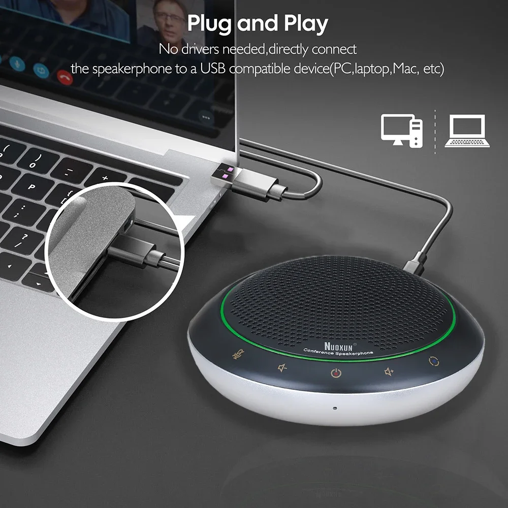 All-in-One Video Audio Conference Room Camera System Zoom USB Conferencing Speakerphone