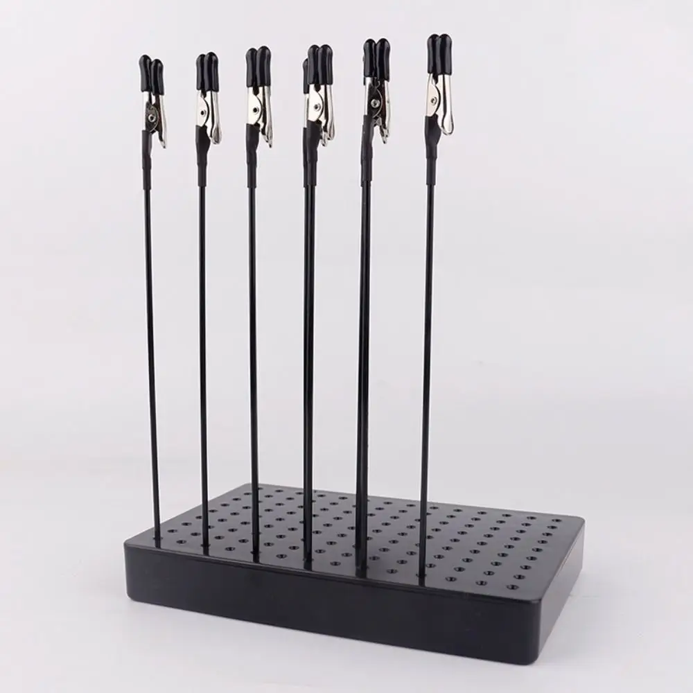 10Pcs Flexible Alligator Clip Sticks Magnetic with Base Holder Model Painting Stand Base Holder Bendable Model Crafting