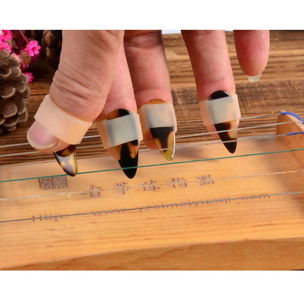 Guzheng Nail Set Chinese Zither A Box Of Four Guzheng Accessories La Cetra  - Parts & Accessories - AliExpress