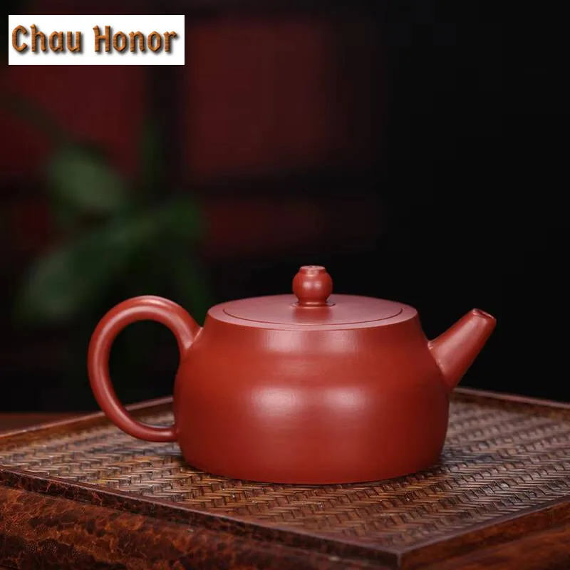 180ml Classic Yixing Raw Ore Dahongpao Purple Clay Teapot Ball Hole Filter Tea Pot Household Handmade Kung Fu Teaset Customized