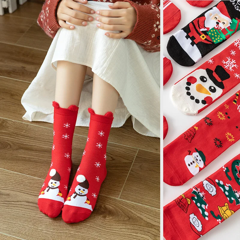 Cartoon Christmas Socks Ornaments Merry Christmas Decorations For Home Christmas Gifts Xmas Noel Navidad Happy New Year Supplies images - 6