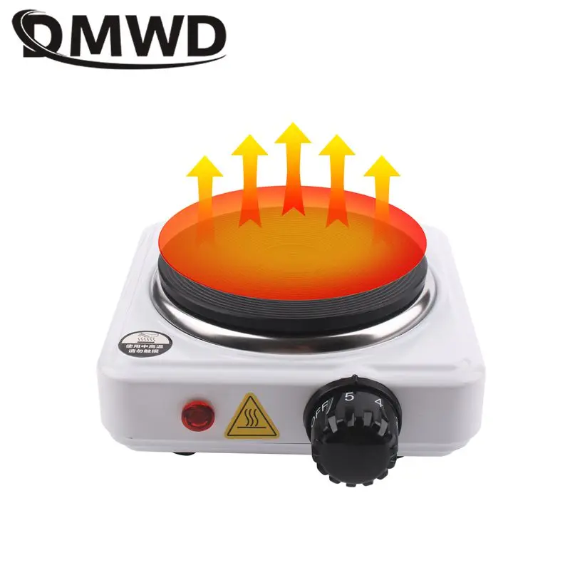 DMWD 110V Electric Hot Plate Mini stove Coffee Heater Milk Tea Mocha Heating Stove Cooking Pot Oven Small Furnace Cook US plug 3