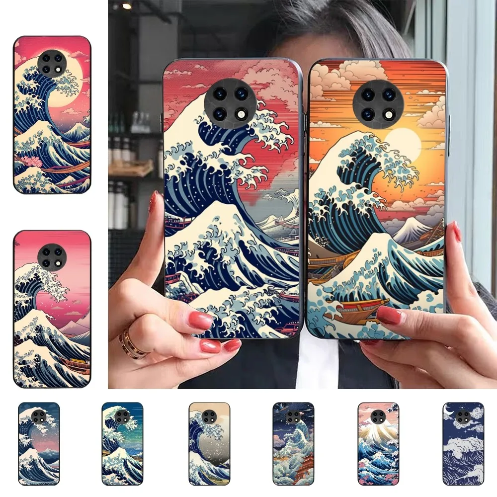 Illustrazione Giapponese Waves Phone Case Per Redmi 5 6 7 8 9 10 Plus Pro 6 7 8 9 A Go K20 K30 K40 Pro Plus F3 Fundas