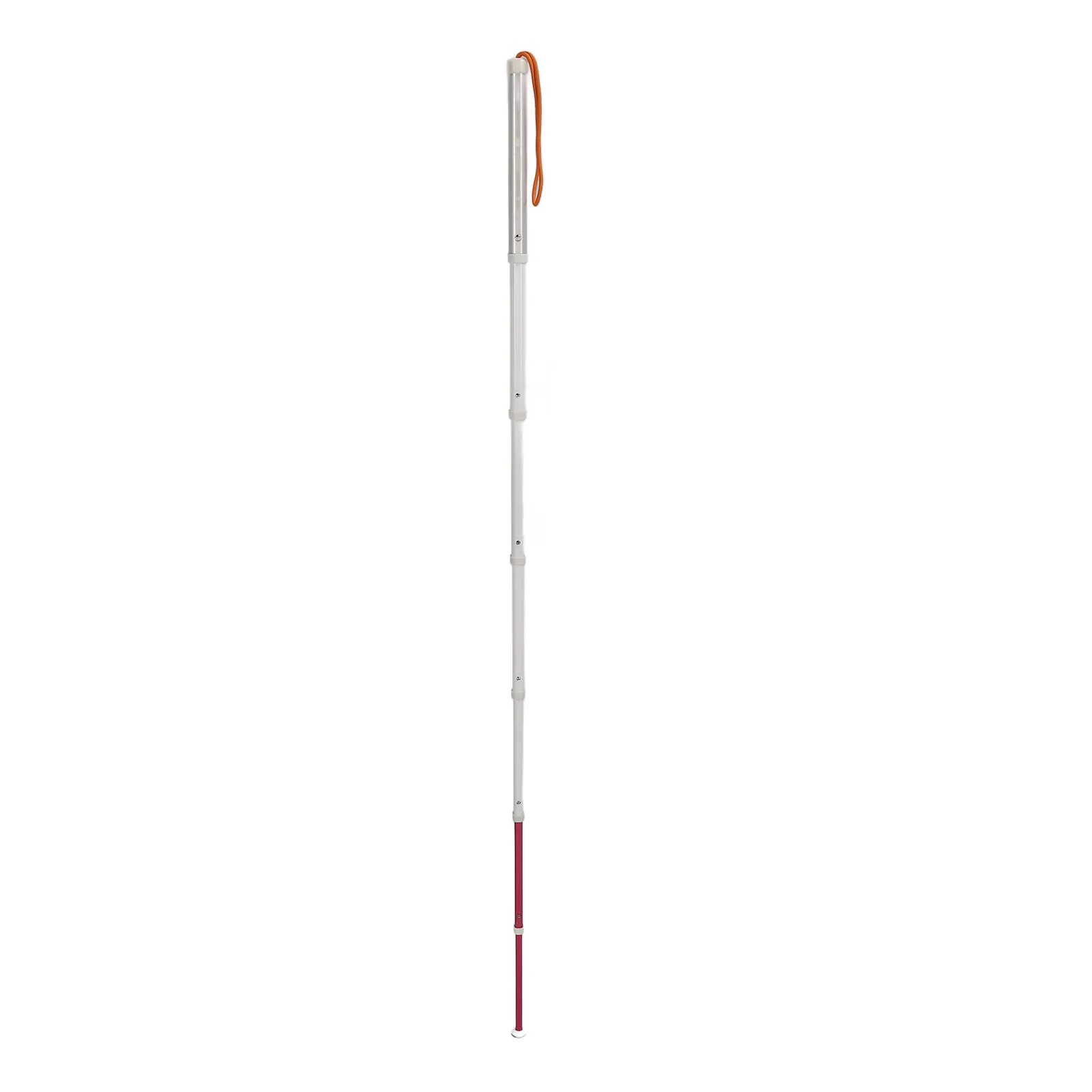 Walking Cane Telescopic Blind Cane Blind Reflective Cane Lanyard Anti Slip Lightweight 1.28m Shockproof for Visually Impaired People