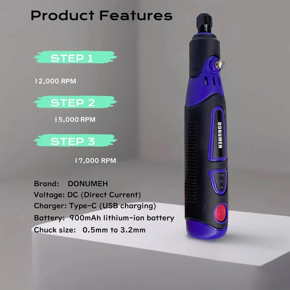 Mini elektrische boor, holle ontwerp mini elektrische slijpmachine, voor snijwerk(#1 Mini elektrische boor, holle ontwerp mini elektrische slijpmachine, voor snijwerk(#1