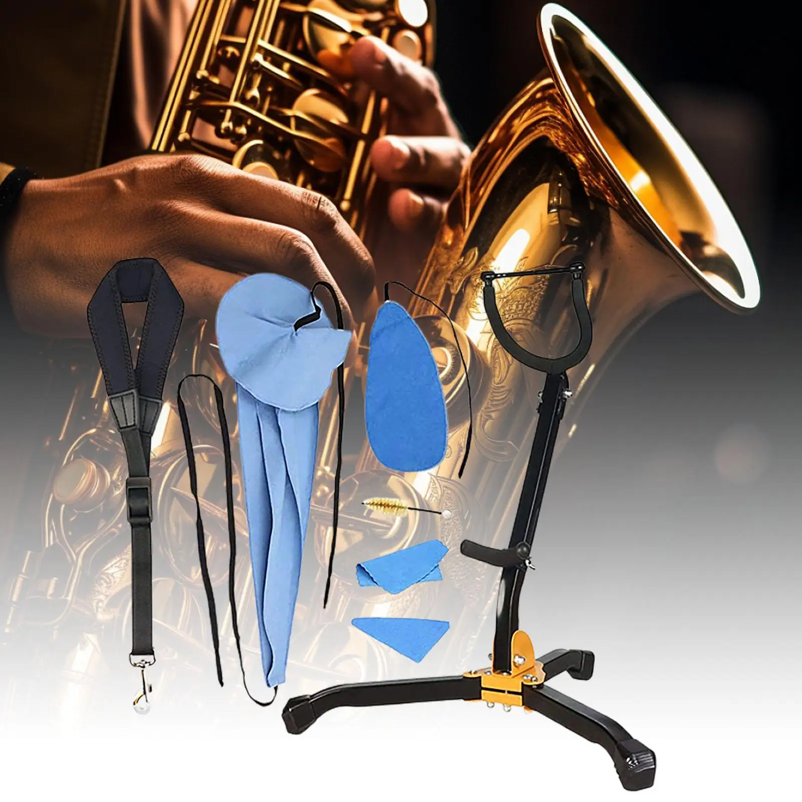 Saxophone Stand Holder Alto/tenor Sax Stand Professional Multi Orchestral Stand for Alto Tenor Sax Wind Instrument Fitments