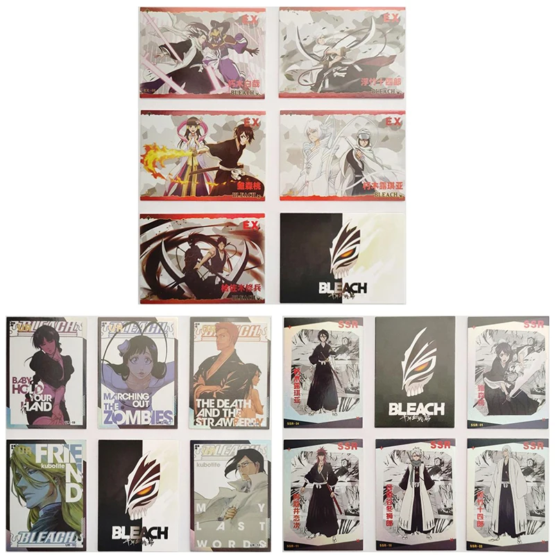 

Anime BLEACH Rare EX UR SSR Reflections Flash Cards Hitsugaya Toushirou Rukia Toys for boys Collectible Cards Birthday Gifts