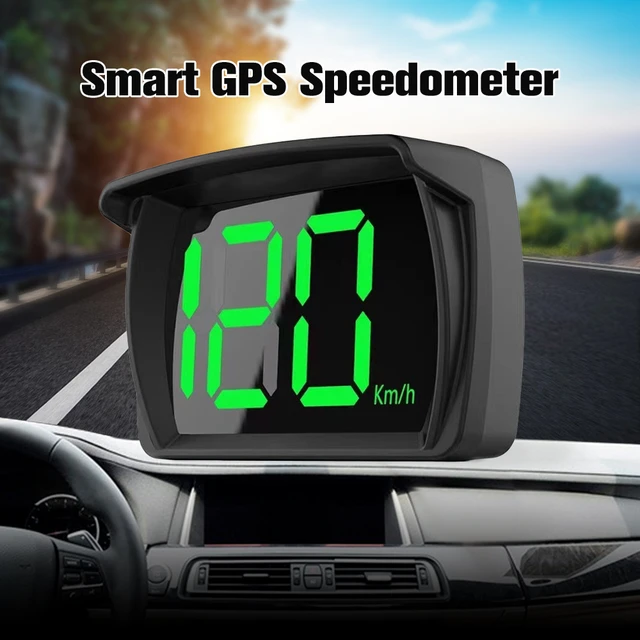 Acheter Compteur de vitesse numérique GPS avec affichage tête haute HUD  pour voiture, KM/H MPH, grand écran LED pour voiture et camion