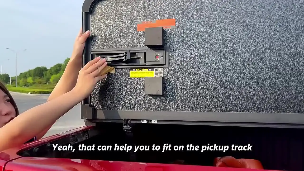 Тройной чехол Tonneau для Nissan Navara 2014 NP300 D22 электрический выдвижной грузовика