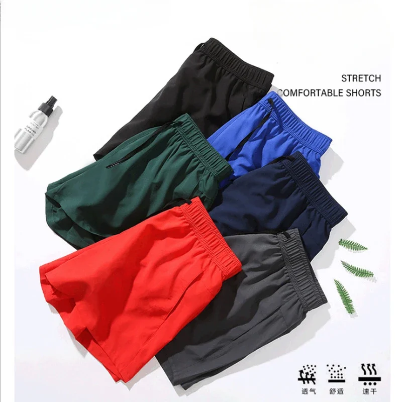 Men Sport Shorts Double Deck Running Shorts 2 in 1 Beach Jogging Training Short Pant Gym Wear Fitness Basketball Workout Clothes 4