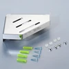 Corner Shelf Stainless Steel Shower Caddy Anti-Rust Corner Storage Shower Organizer Wall Mount For Kitchen Bathroom 4