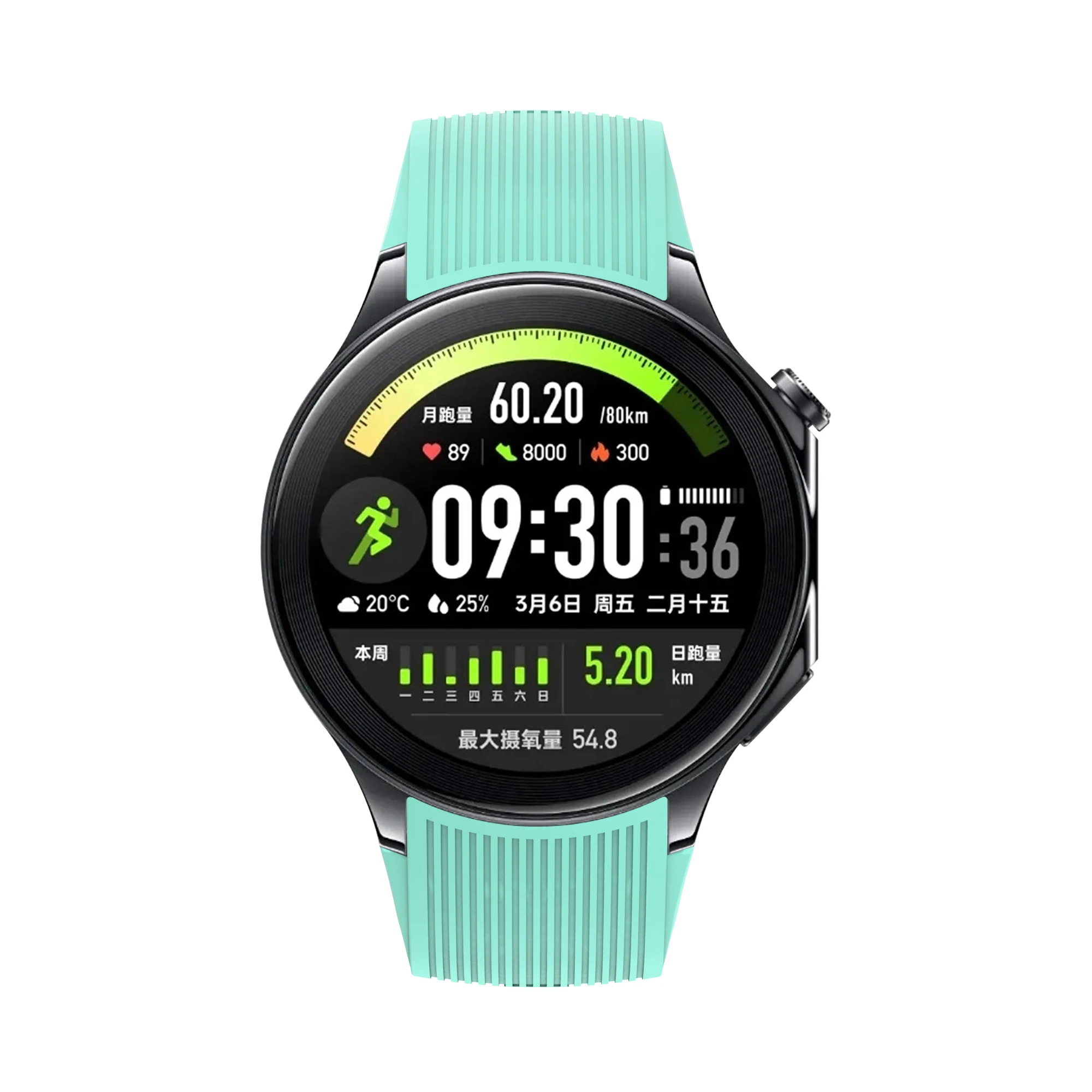 Silicone Sport Watch Band - Flexible Wristband