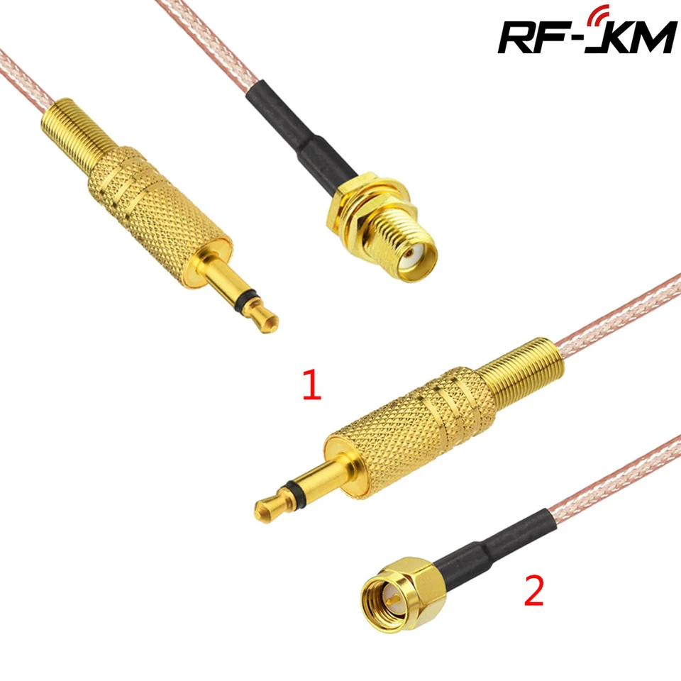 KUOQIY 5 Pezzi SMA Maschio a SMA Maschio Connettore Adattatore, RF Connettore Coassiale