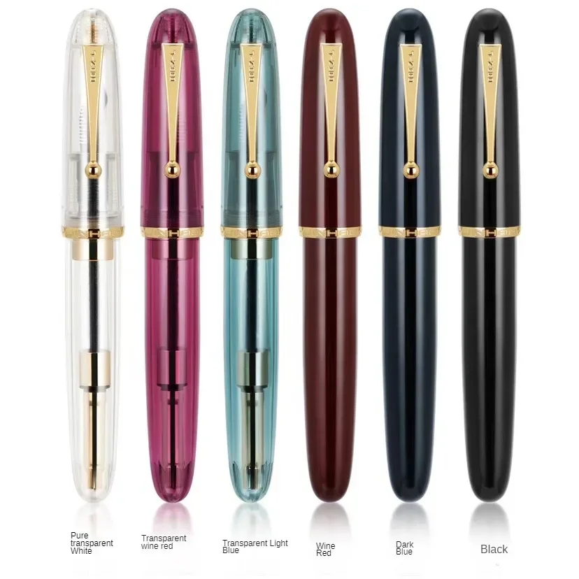 Luxury Ivory Resin Fountain Pen with Large Converter and Elegant Design