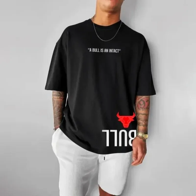 تي شيرت رجالي جديد مطبوع بأكمام قصيرة، تي شيرت رجا...