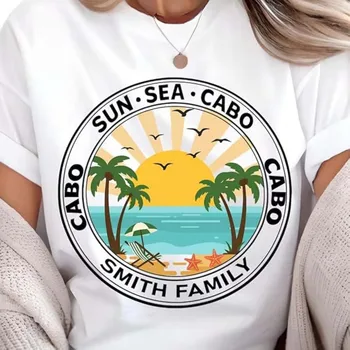 Personalized Summer Vacation Shirt,Custom Family Vacation T-Shirt, Matching Family Cruise Shirt, Summer Vacation Graphic Tee 1