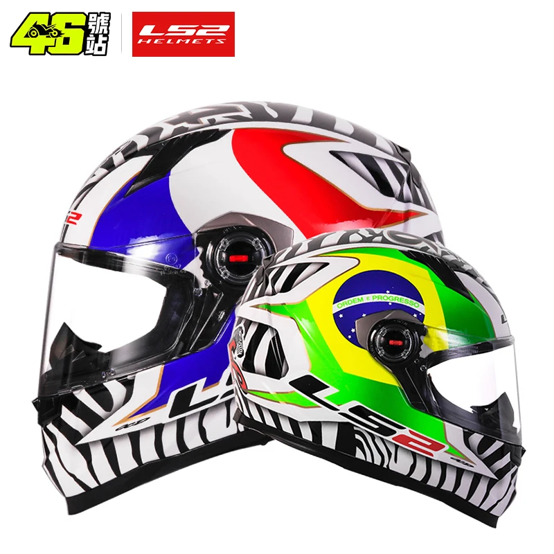 thumbnail image 1 of Casco integral de motocicleta LS2 para hombre y mujer, casco de motocross con carcasa ABS de alta resistencia, aprobado por ECE, accesorios para motocicleta FF358, 1 of 5