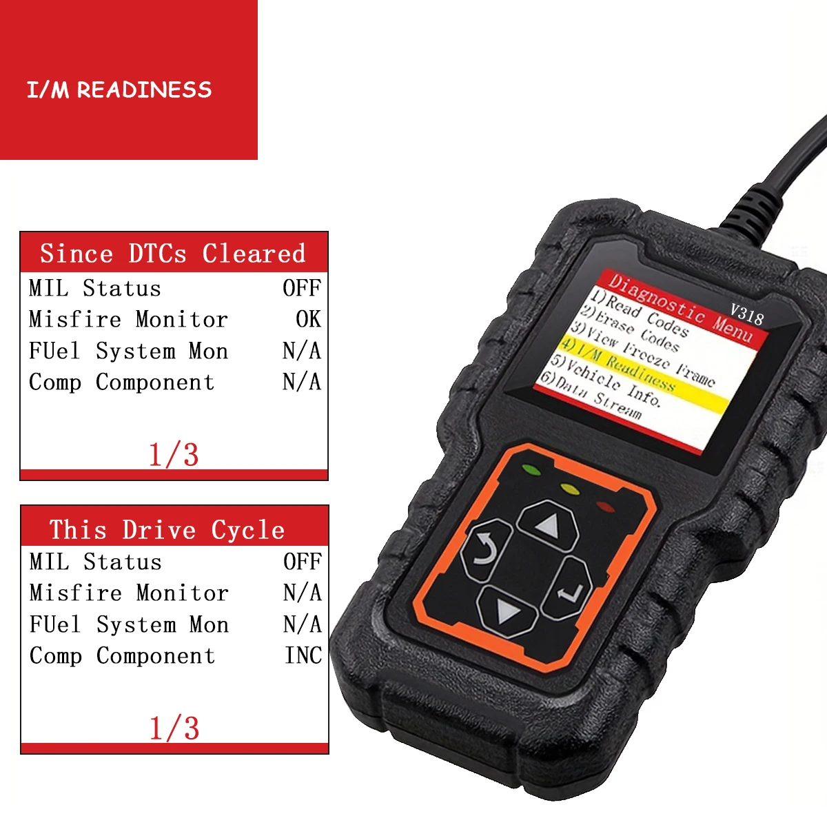 Car OBD2 Scanner Diagnostic Tool Code Reader Car Voltage Tester Engine Fault Code Scanner Charging Tester Diagnostic Tool 318 auto diagnostic scanner