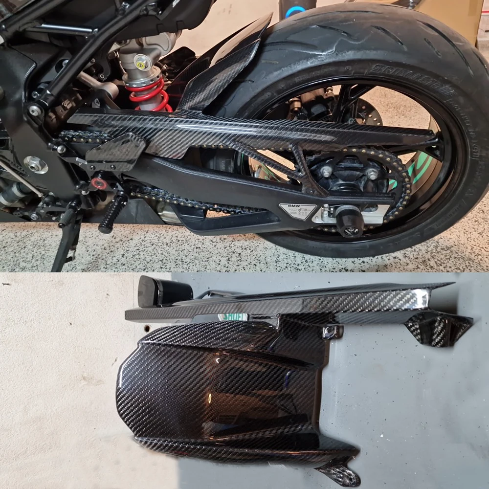 

Motorcycle Real Carbon Fiber Rear Fender Splash Guard For BMW S1000RR M1000RR S1000R 2019 2020 2021 2022 2023 S1000 RR Mudguard