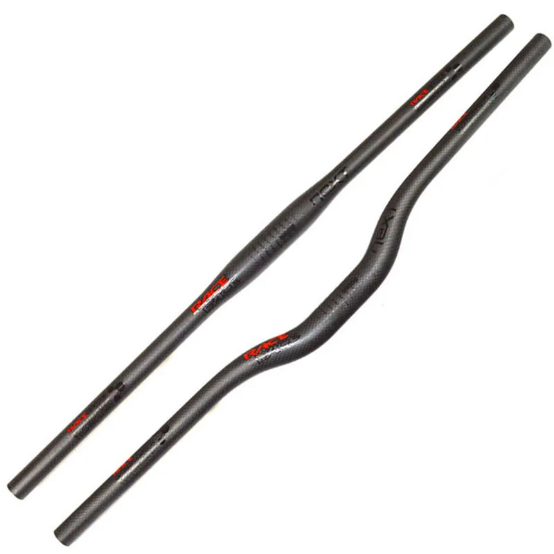 Race Face Next Mountain Bike 3K Full Carbon Fiber Flat Orizzontale Carbon Bike Manubrio Mtb Bike Parts 31.8*580-760Mm Nero