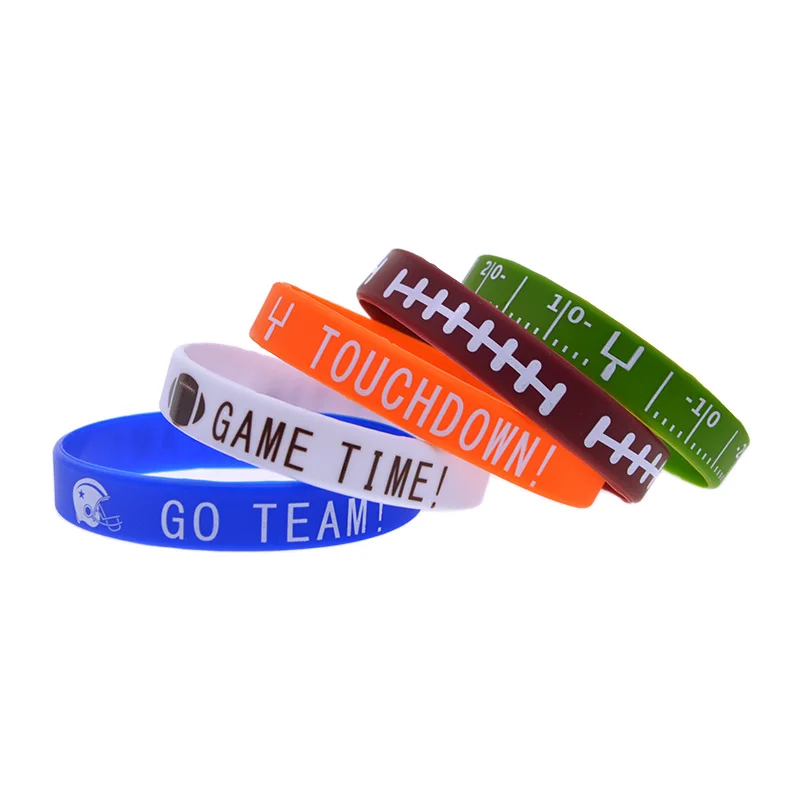 1-teiliges Rugby-Armband aus Silikonkautschuk, Geschenkarmband für Sportbegeisterte, Erwachsenengröße – Detail 9