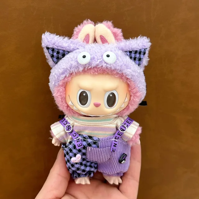 Labubu ぬいぐるみ 17cm プードル風 高級カスタム品】 Labubu