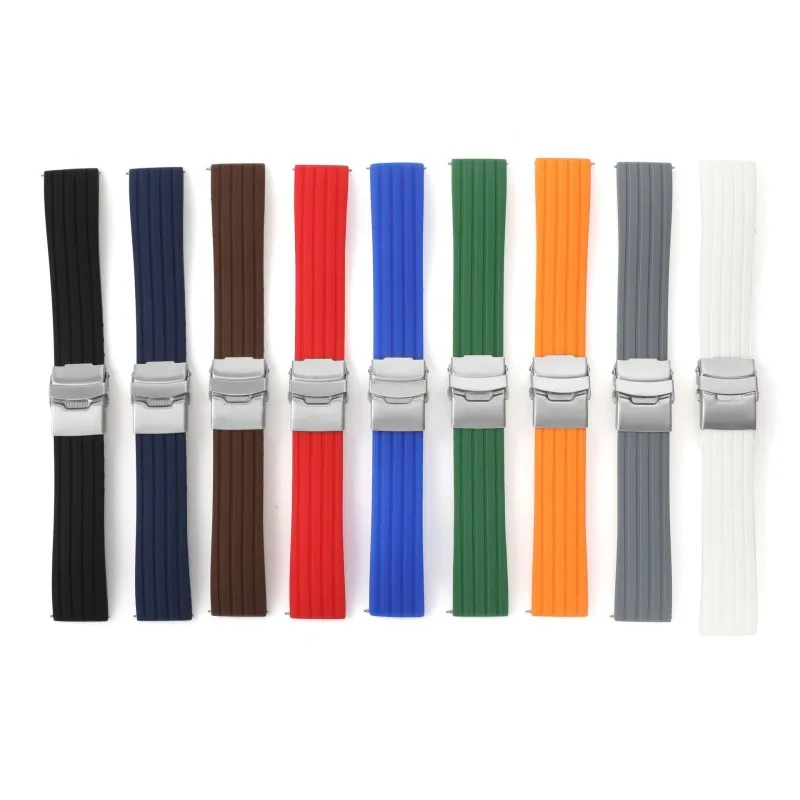 Quick Release Silicone Waterproof Sport Watch Strap with Tool