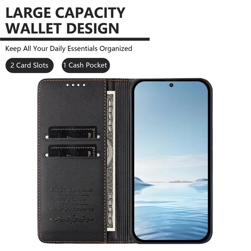 Fruity Palette Leather Wallet Case with Magnetic Anti-Theft Flip Cover