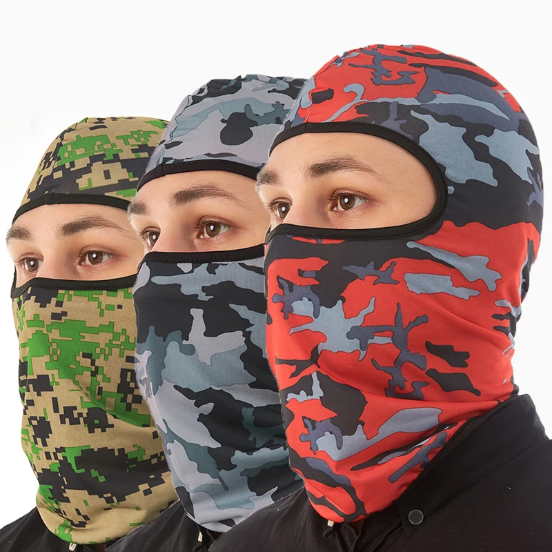 pasamontañas camuflaje cara completa ciclismo caza ejército bicicleta  militar casco forro táctico airsoft gorra