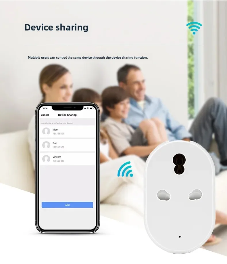 WiFi Smart Socket Remote Control Switch India South Africa Home Automation 16A Power Monitoring Timer Socket Wall Plug Land Plug
