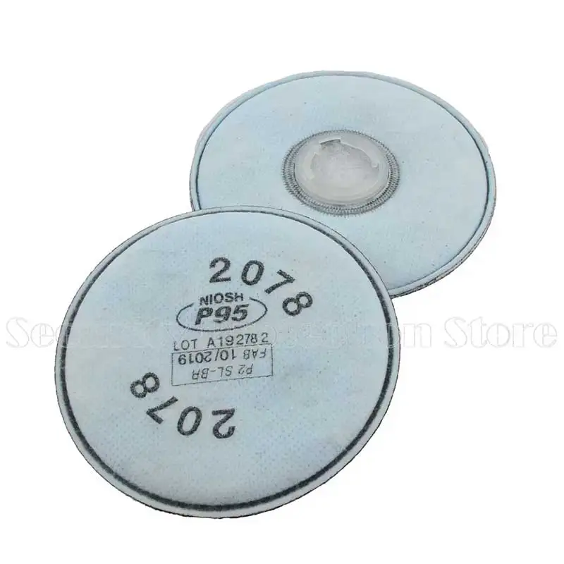 Lot de 40 masques anti-poussière chantier KN95 réutilisables disposés en rangées