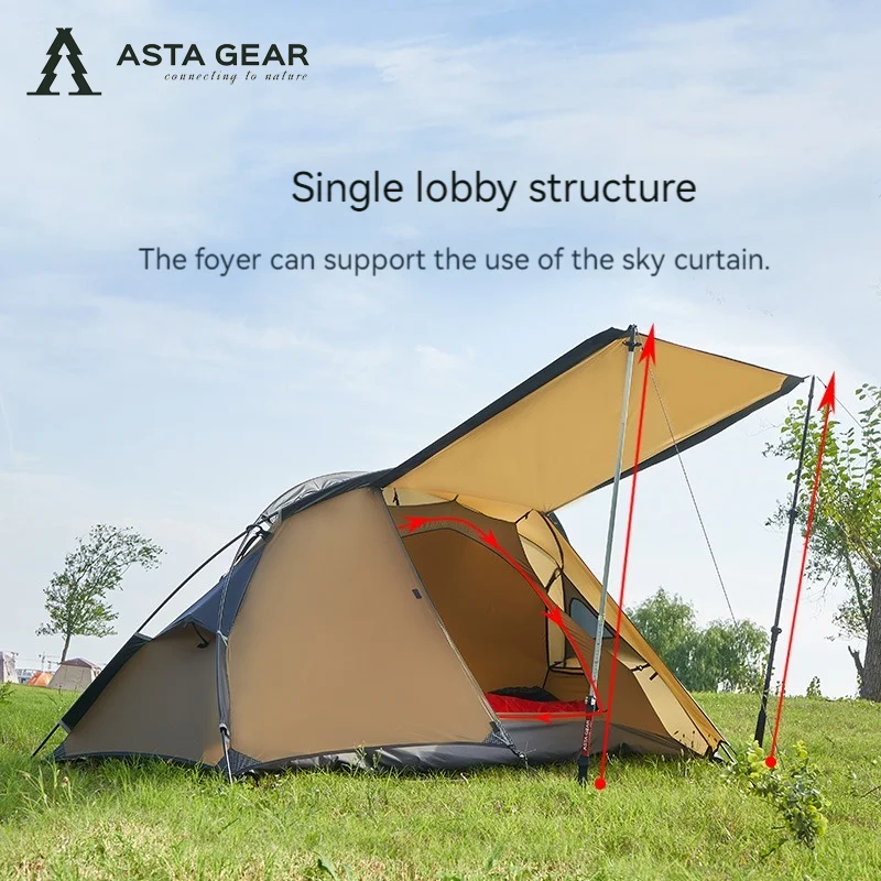 Asta Gear Crescent 1 20D Silione Nylon 1person windproof ,rainproof camping Tent