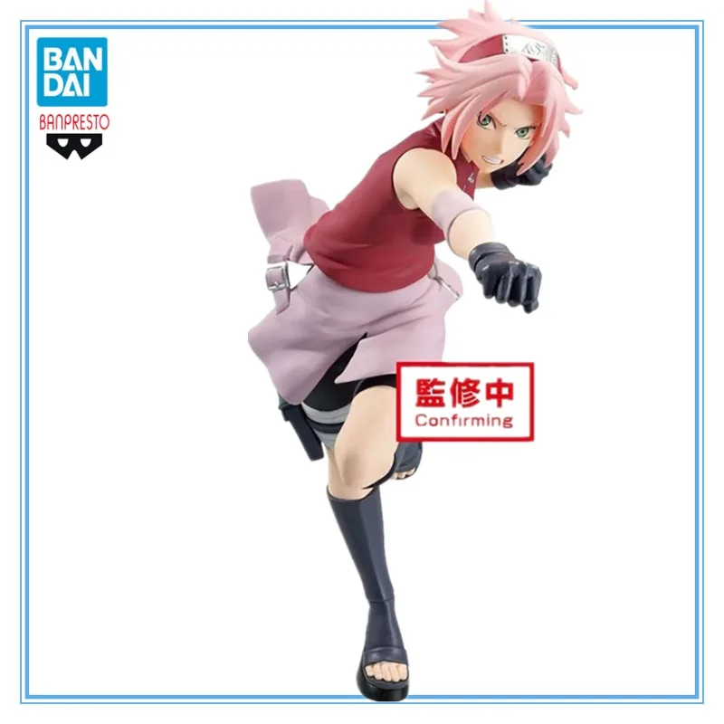 

IN Stock Bandai Banpresto Naruto Shippuuden Haruno Sakura Vibration Stars 16Cm Anime Figure Pvc Model Child Toys Collectible Kit