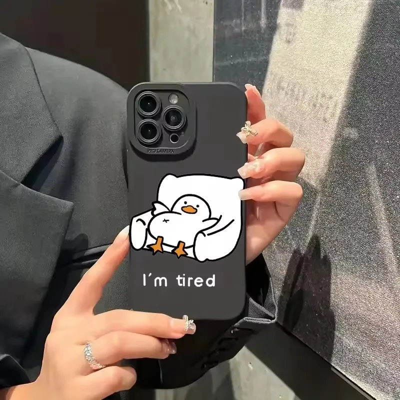 Cartoon Duck Pattern Phone Case Cover
