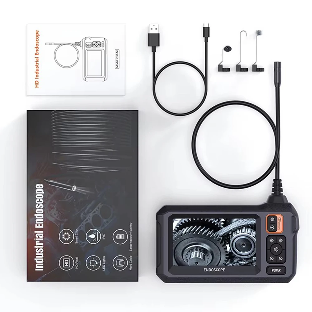 1080P HD 산업용 내시경 카메라 USB 충전식 단일 렌즈 검사 내시경 카메라 자동차 파이프용 자동차 검사 카메라