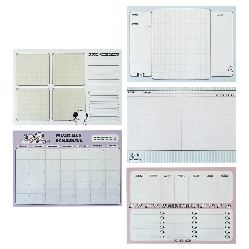 

2023 Новый еженедельный ежемесячный планировщик, 50 отрывных листов без даты, список дел, блокнот, ежедневный журнал, дневник