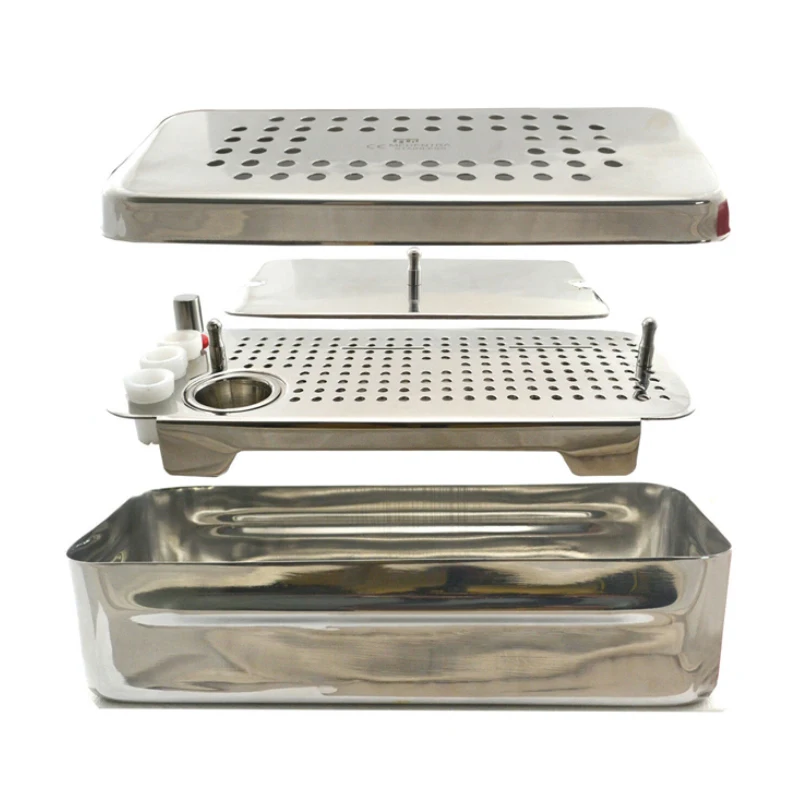 

Dental Stainless Steel Platelet Rich Fibrin PRF Box GRF System Dental Implant Container Box Kit for Dentist Use