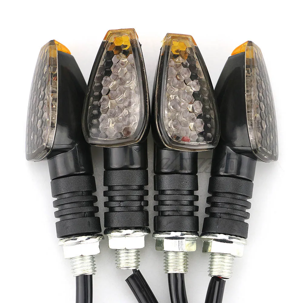 Motorcycle Turn Signal Lights 4pcs/set Universal LED Amber Color