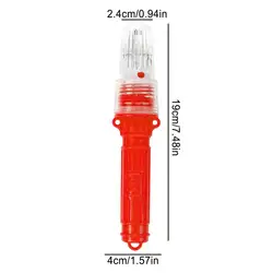 Enhanced Waterproof LED Marine Signal Light for Fishing and Buoy Warning (Red)