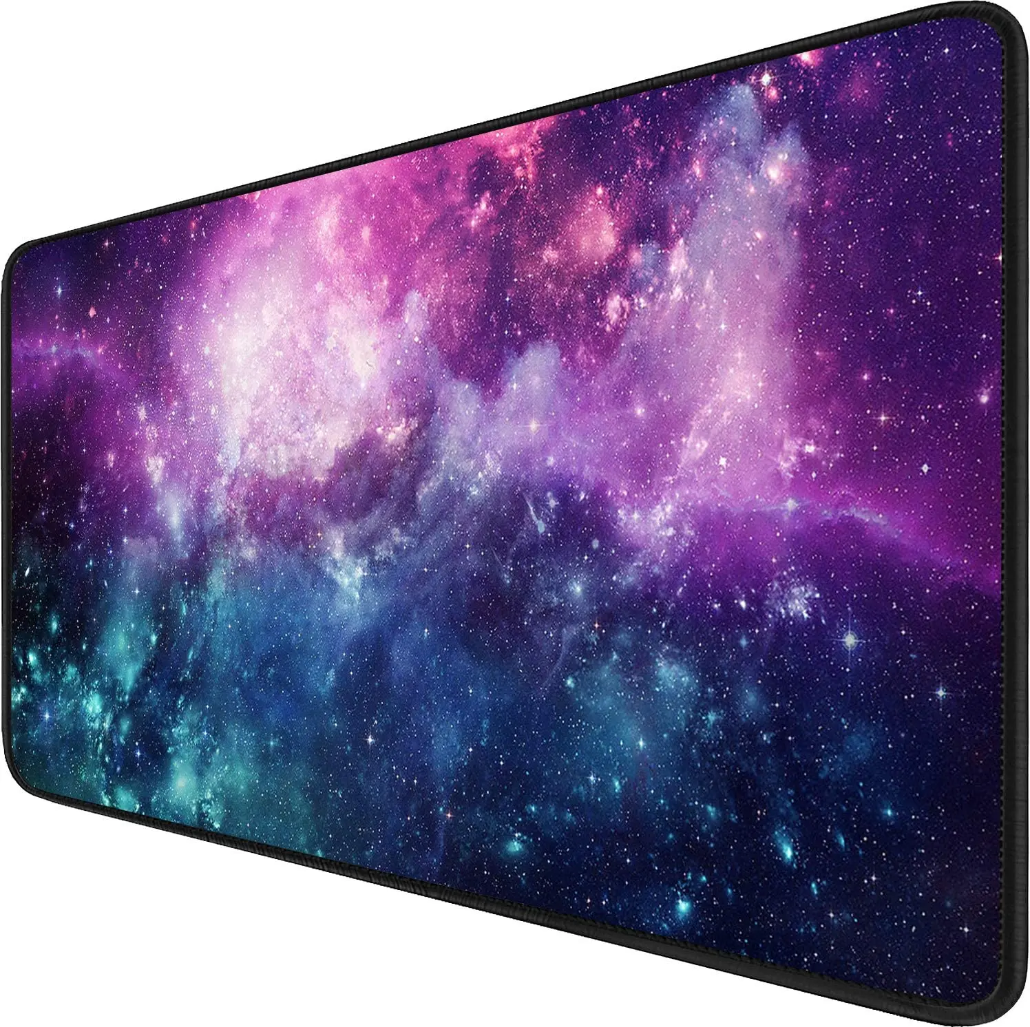 31.5x11.8x0.12 Inch Waterproof Computer Keyboard Mouse Mat Non-Slip Mousepad Rubber Base and Stitched Edges