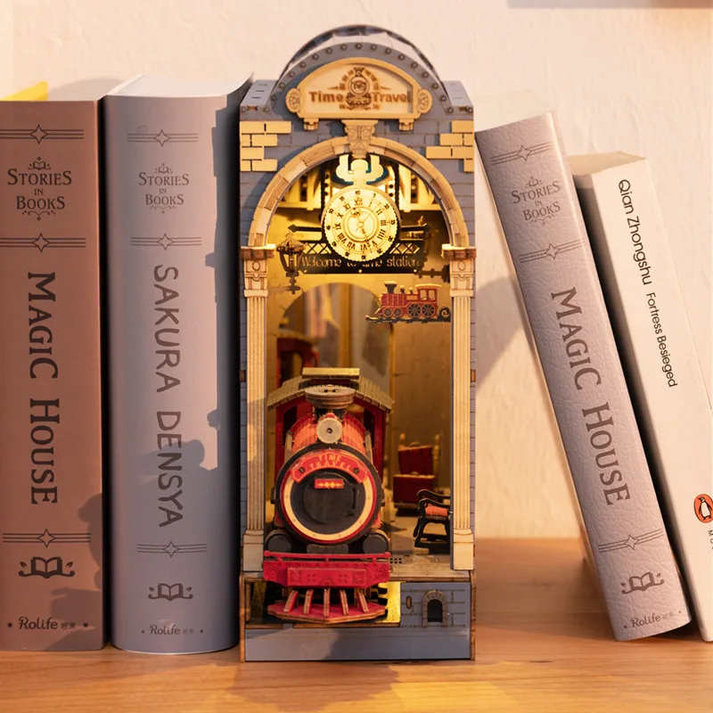 Under the Sakura DIY Wooden Book Nook