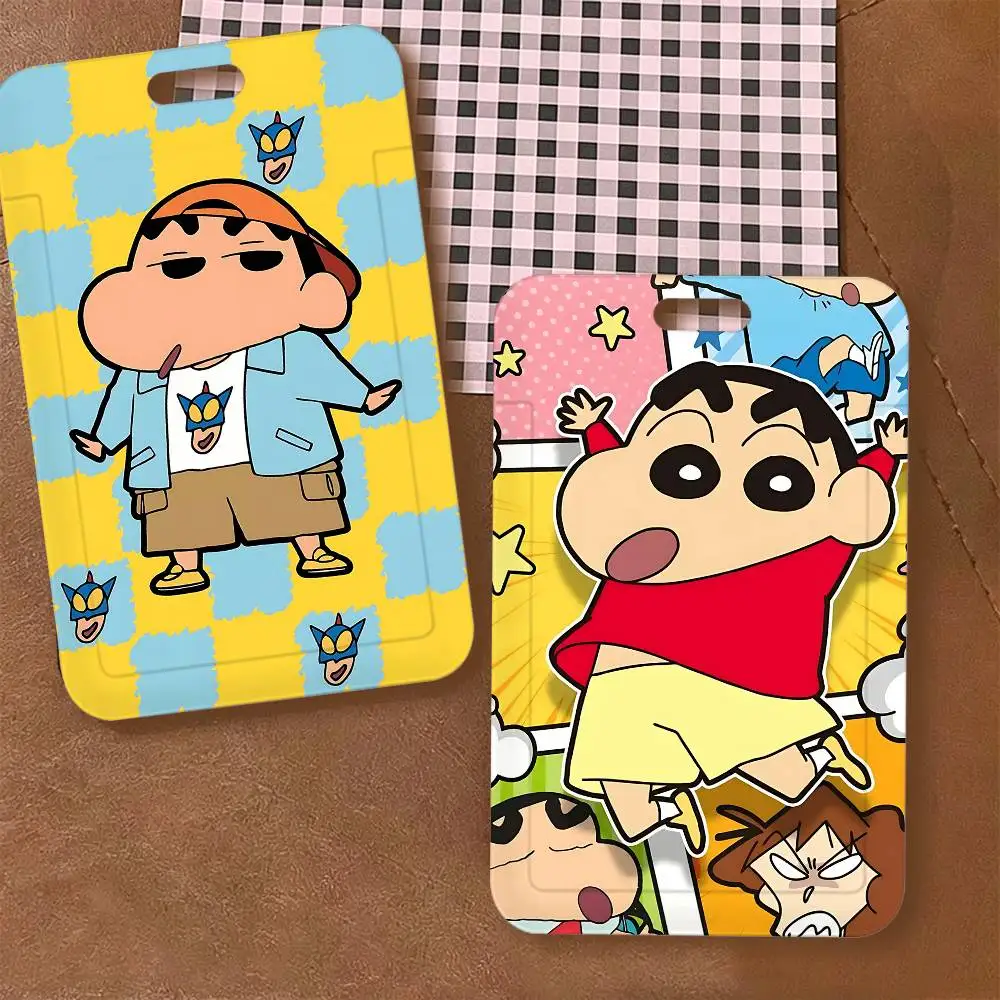 Porta Badge Stampato con Motivo C-Crayon Shin-chan con Cordino Staccabile - immagine 3