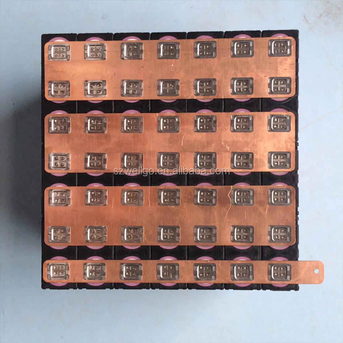 정밀 스탬핑 금속 하드웨어 스폿 용접 구리 호일 배터리 팩, 200A 레드 구리 시트, 글로벌 판매