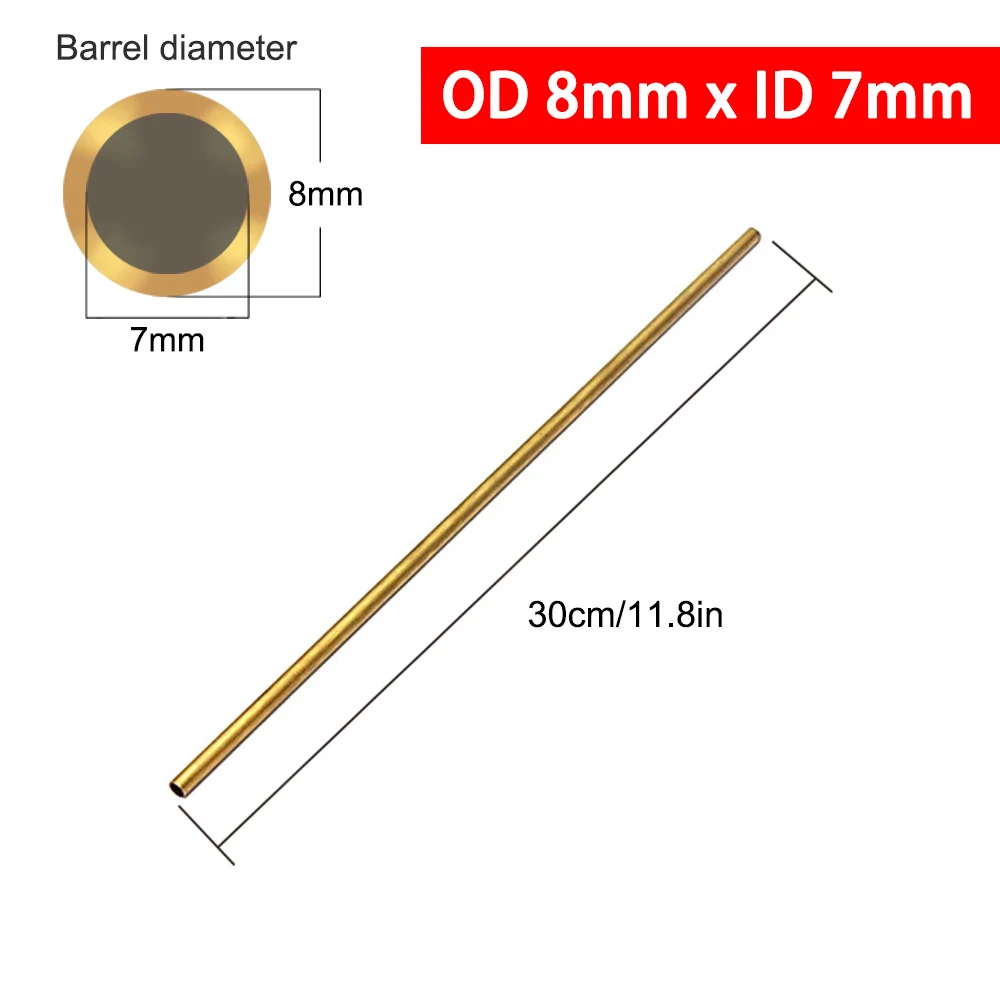 Versatile Brass Tubing for Modelmaking and Craftsmanship - Various Diameters and 300mm Length