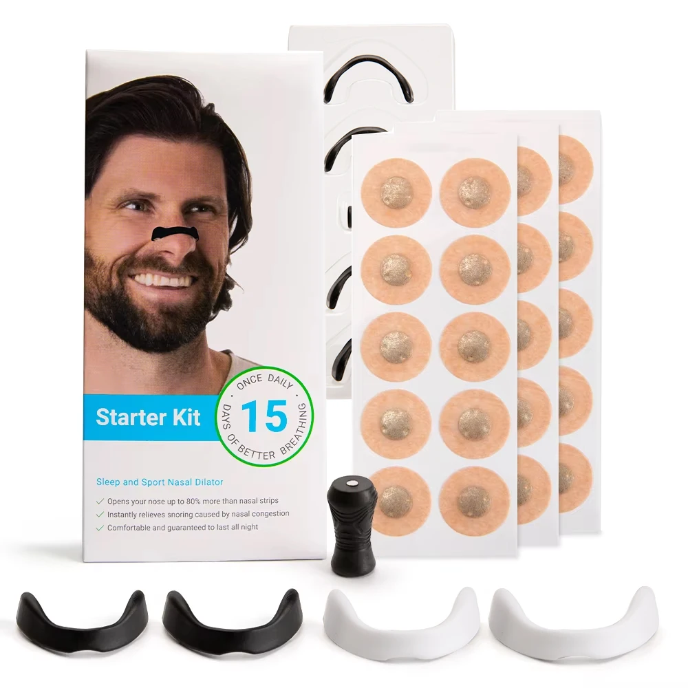 Nasal Dilator Sleep Nasal Strips Nose Breathe Better Anti Snoring Magnetic Nose Clip Sports Strips