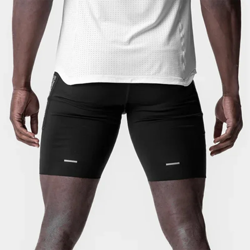 Men's Sports Leggings Compression Shorts Summer Quick Dry Fit Joggers Gym Fitness Workout Short Pants Basketball Running Tights