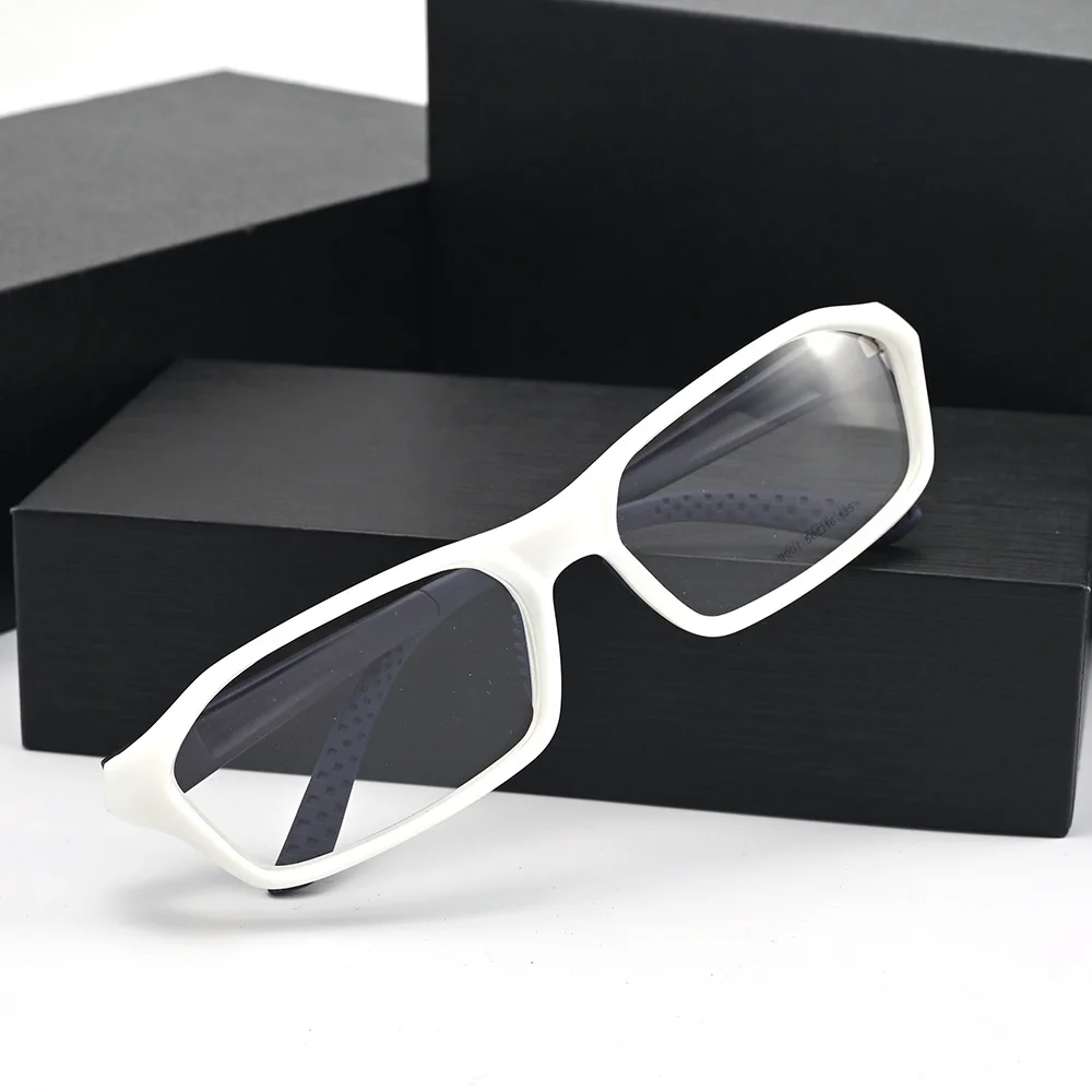 

Cubojue White Reading Glasses Men Women Eyeglasses Frame Male Anti Blue Reflection Spectacles Sport Outdoor Spectacles Fashion