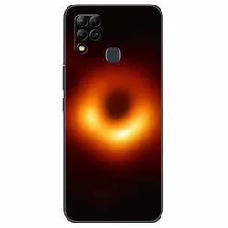 Starry Black Silicone TPU Protective Case Cover for -Infinix Hot 11 G37 (69)