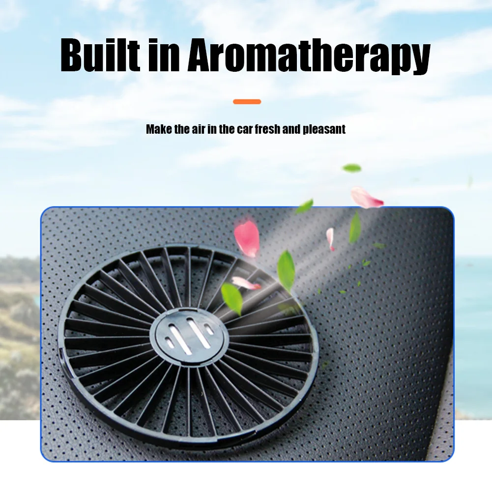 USB Car Fan Windshield Desk ABS Three Speeds Summer Cooling Fan Accessories for Vehicle Home Office with Suction Cup