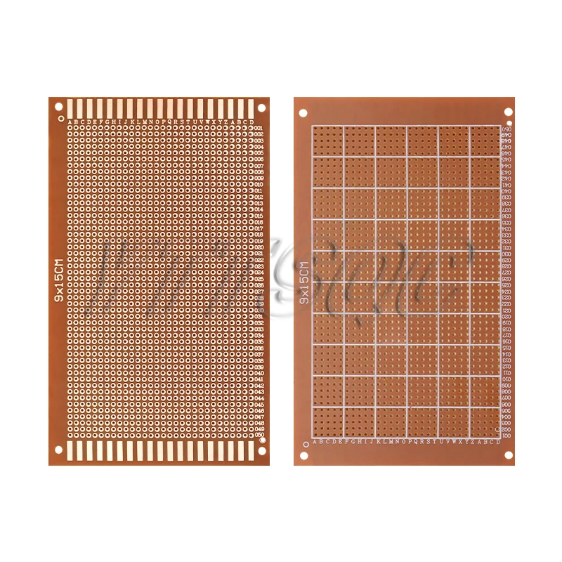 5pcs 9x15cm 범용 PCB 보드 Arduino 용 노란색 단면 PCB 인쇄 회로 기판